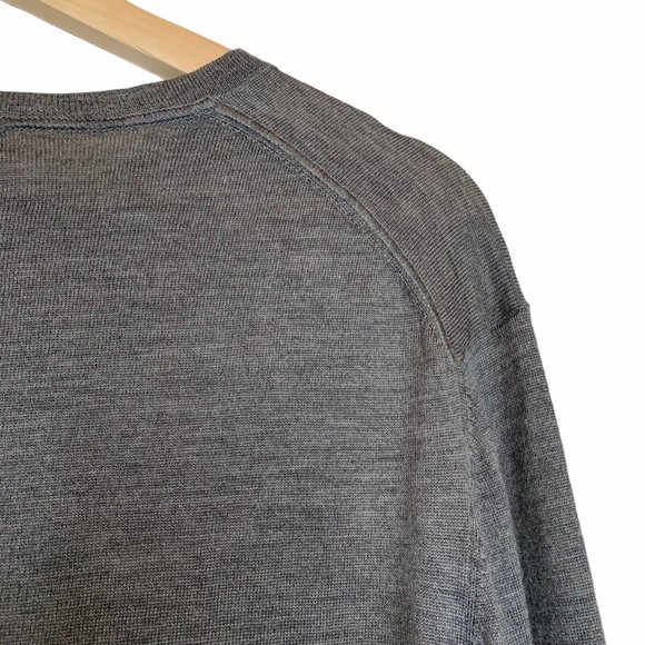 Nicole FARHI Grey Men’s Crew Neck Wool Sweater Size M - Picture 5 of 9